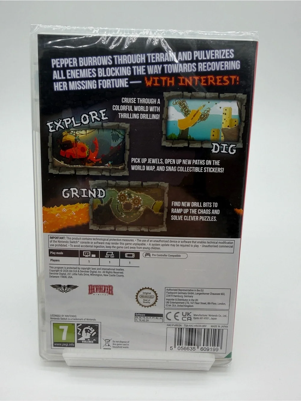 Nintendo Pepper Grinder - Blue & Green Cover Art